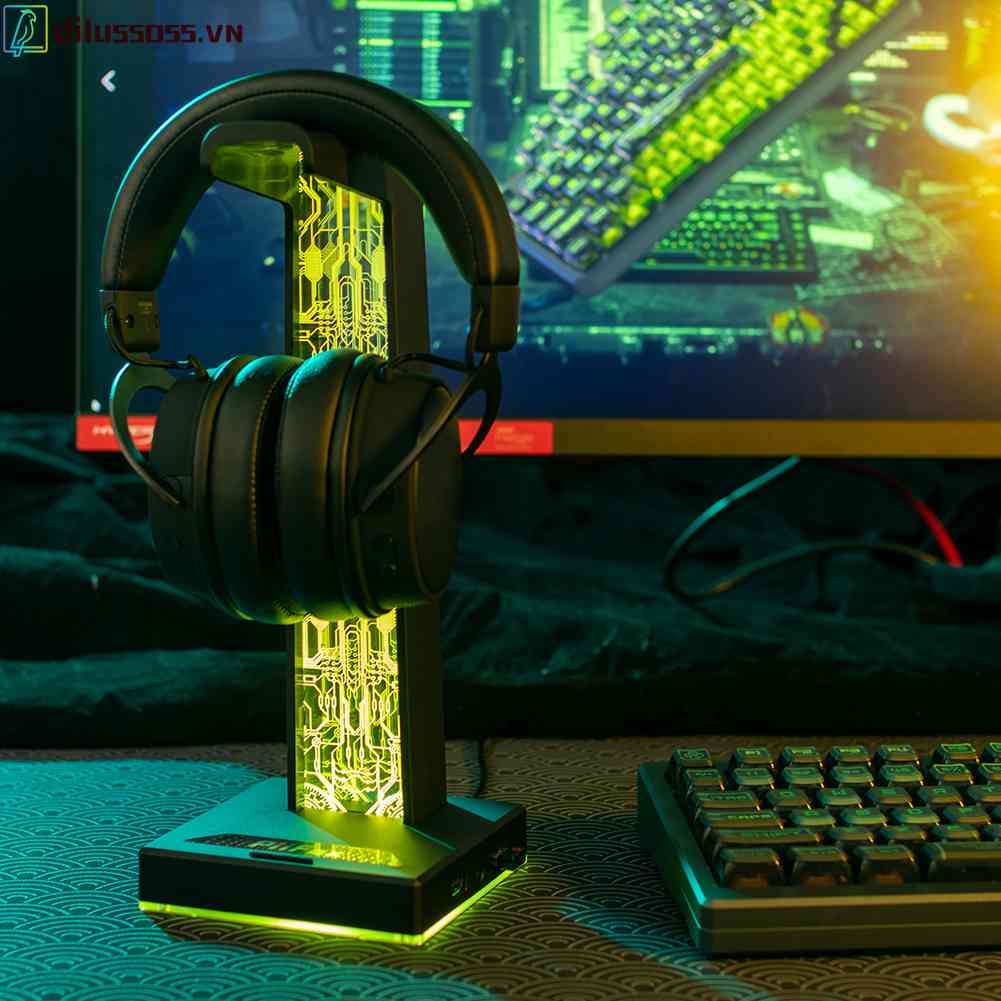Giá Đỡ Trưng Bày Tai Nghe RGB Để Bàn Tiện Lợi