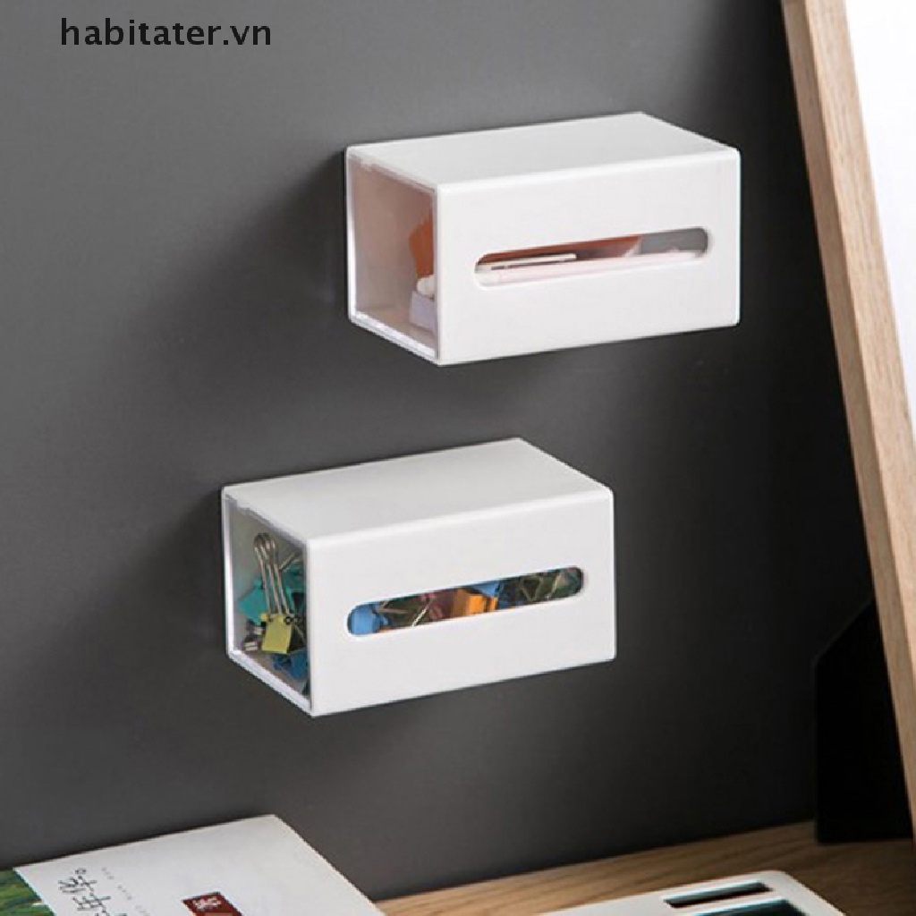 Hộp Đựng Bông Ngoáy Tai Gắn Tường Tiện Dụng