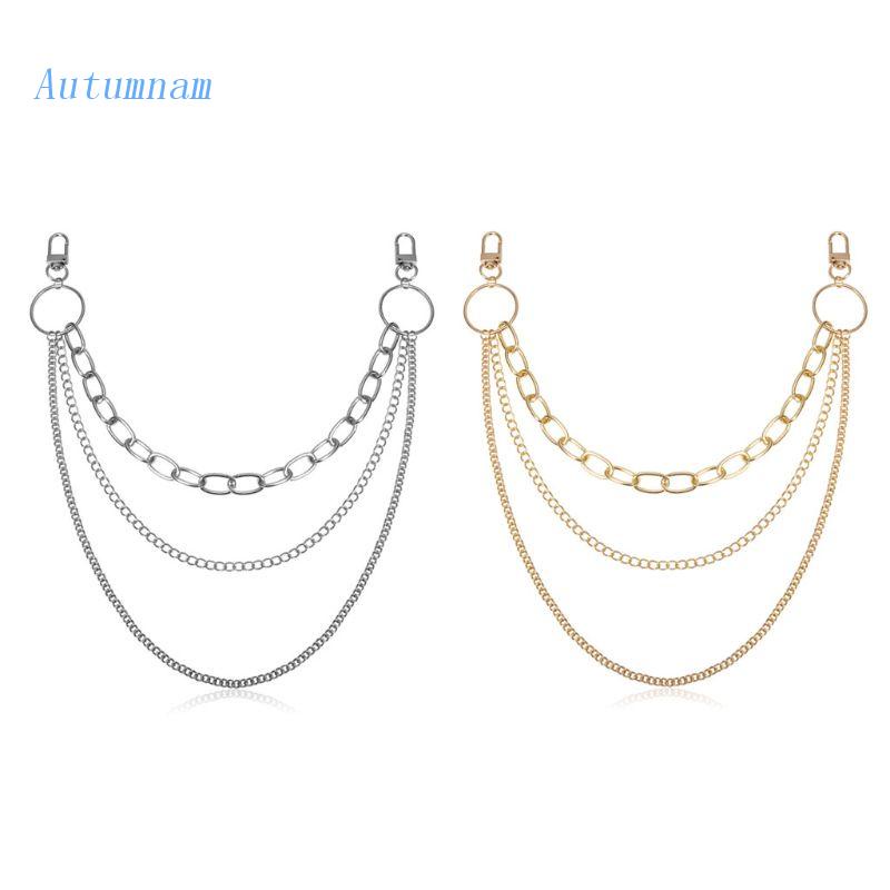 Dây Xích Nhiều Lớp Gắn Quần Jean Phong Cách Cổ Điển Cho Nam Và Nữ