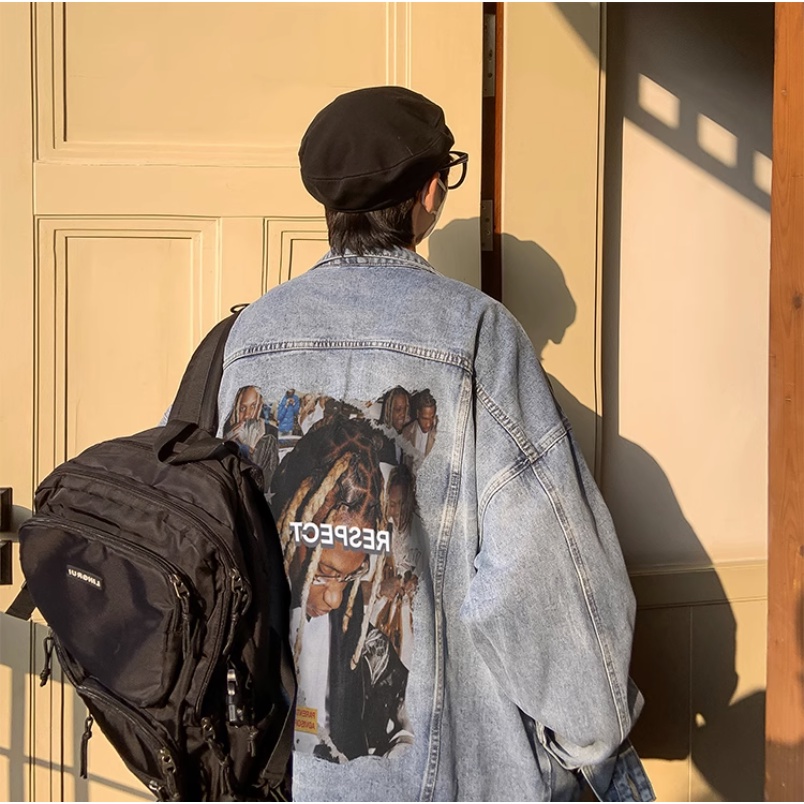 Áo Khoác Denim Phong Cách Âu Mỹ Thời Trang Mùa Thu Mới Cho Nam