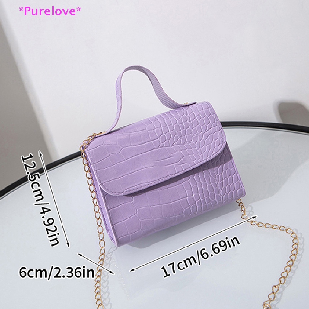 Túi Đeo Vai Đựng Điện Thoại Họa Tiết Da Cá Sấu Thời Trang Hàn Quốc Mới