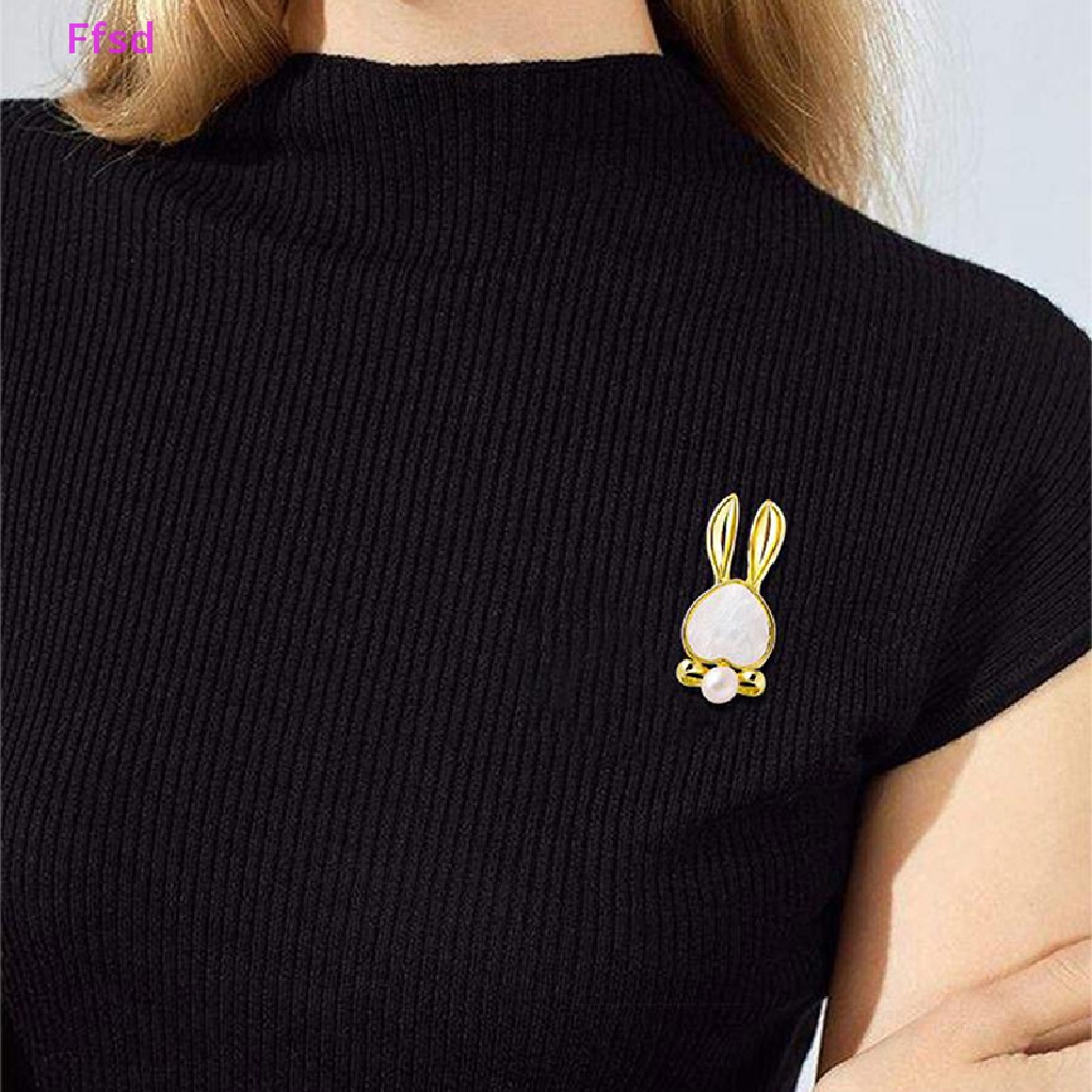 {Ffsd} Ghim Cài Áo Cố Định Vải * Hàng Bán Chạy Hình Thỏ Nhỏ Và Tinh Tế Chống Thất Lạc