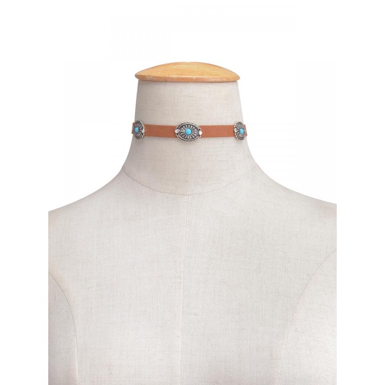 Vòng Cổ choker Kim Loại Hình Quả Thông Đơn Giản Phong Cách Bohemian