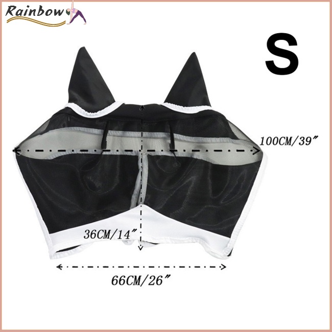 Mặt Nạ Lưới Che Mắt Chống Tia uv Chống Muỗi Thoáng Khí Điều Chỉnh Được Dành Cho Thú Cưng