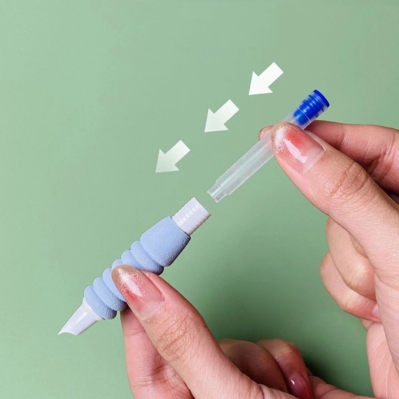 Bút Máy Dạng Nhấn Đầu Xốp Mềm 0.38mm Dùng Trong Lễ Hội