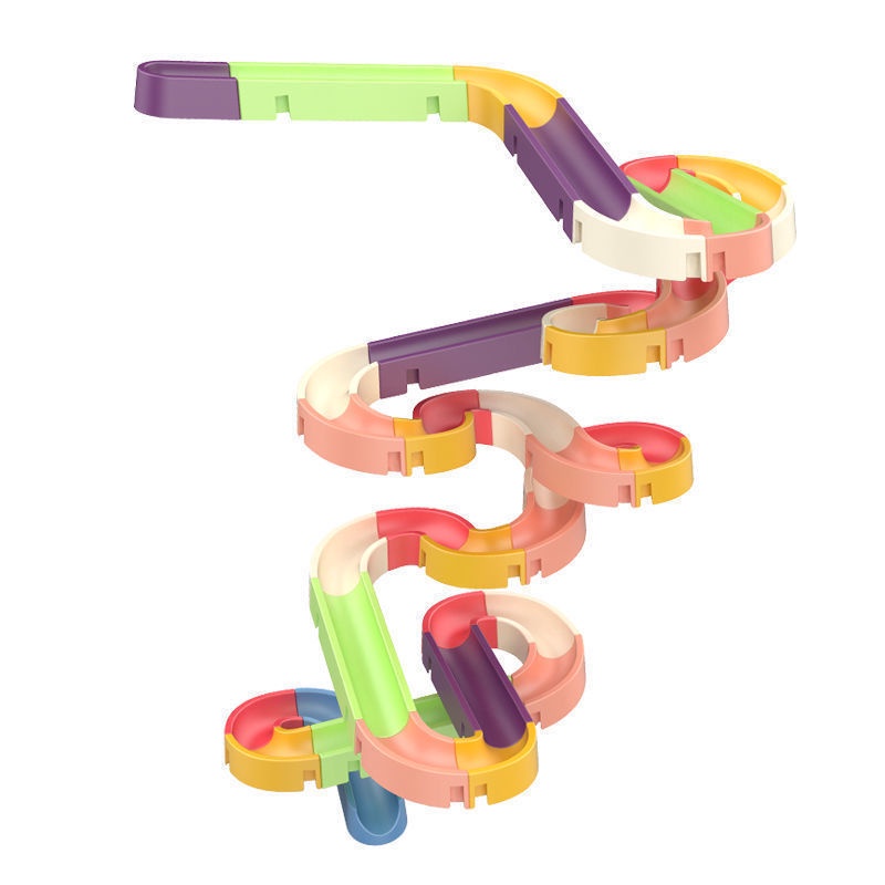 Đồ Chơi Bóng Lăn Đường Ray Trượt Và Khối Lắp Ráp Lớn Cho Bé Chơi Khi Tắm