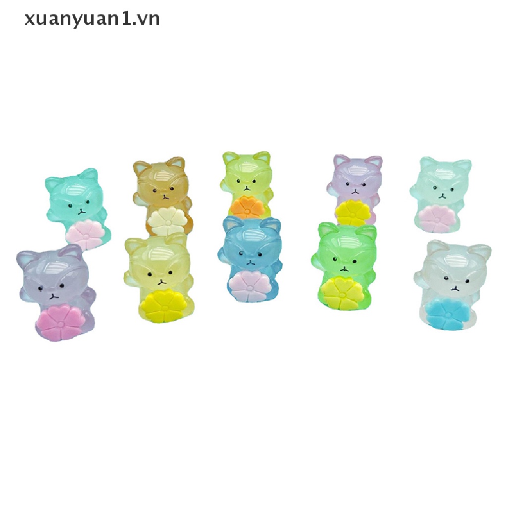 Set 2 Đồ trang trí Chú Cáo Bằng Nhựa Phát Quang Dùng Trang Trí Xinh Xắn