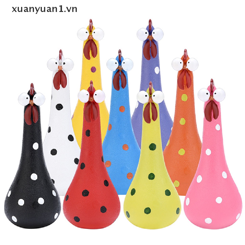 Tượng Gà Con Bằng Nhựa Resin Trang Trí Sân Vườn