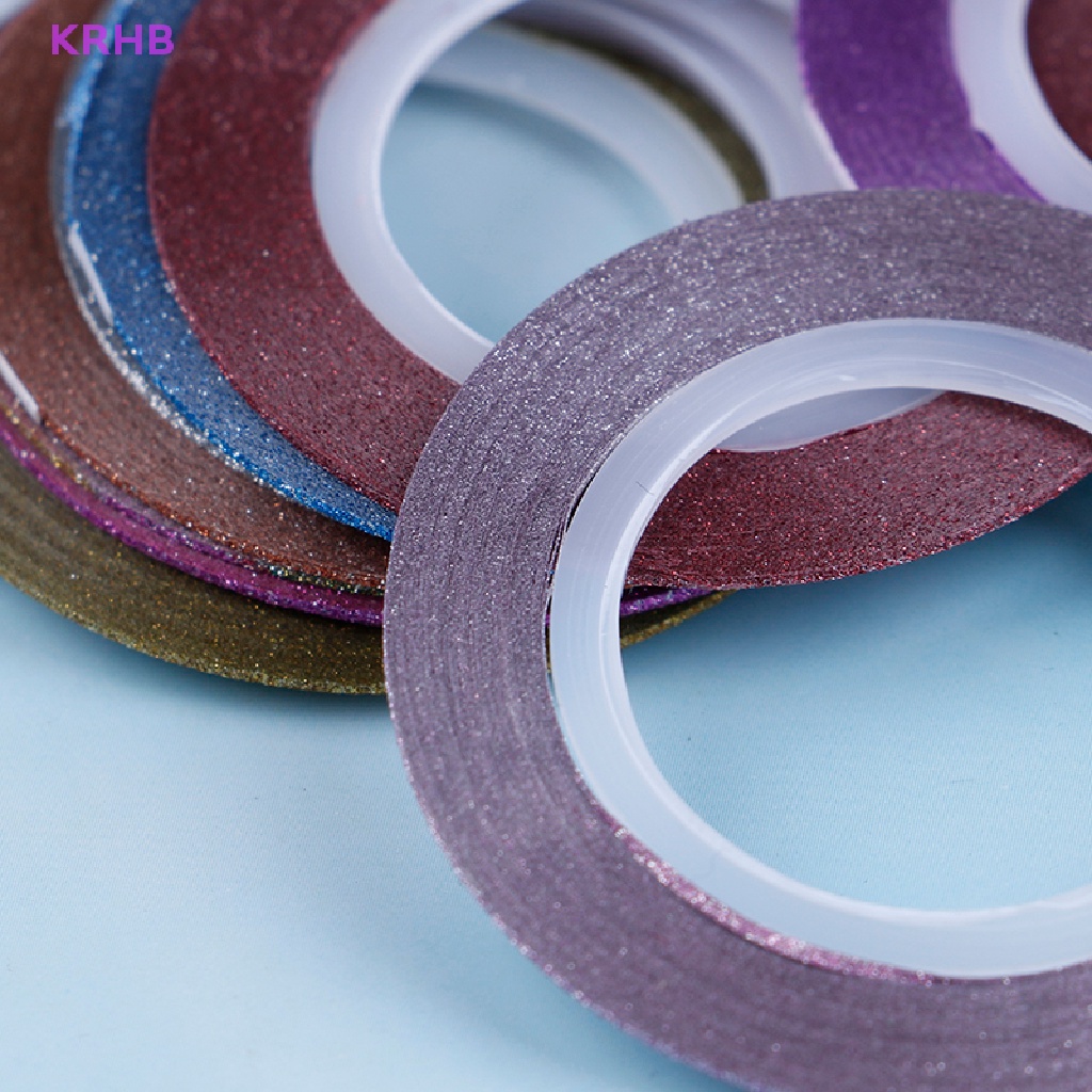 12 Cuộn Băng Keo Dán Trang Trí Móng Tay 1mm Mới