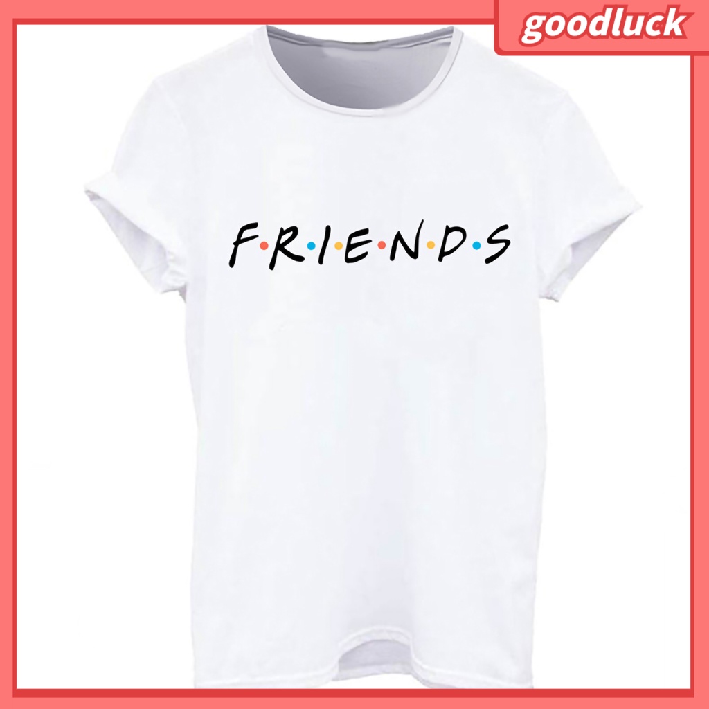 Áo Thun Polyester Thoáng Khí In Chữ Friends Mặc Hàng Ngày Cho Người Lớn