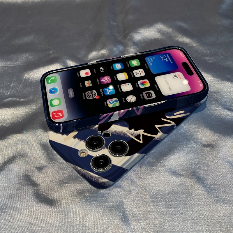 Ốp Điện Thoại Cứng Họa Tiết Mèo 58MQ Cho iPhone13 / Xr11 Xsmax12 / Scare 7p14