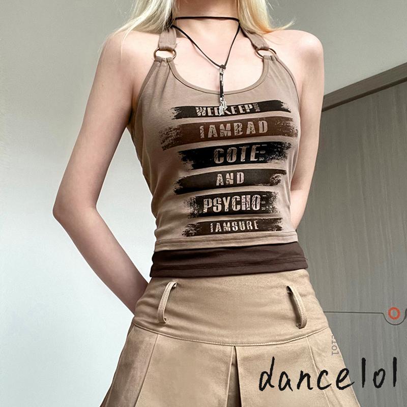 Áo Thun Ba Lỗ Nữ In Chữ dance1o1