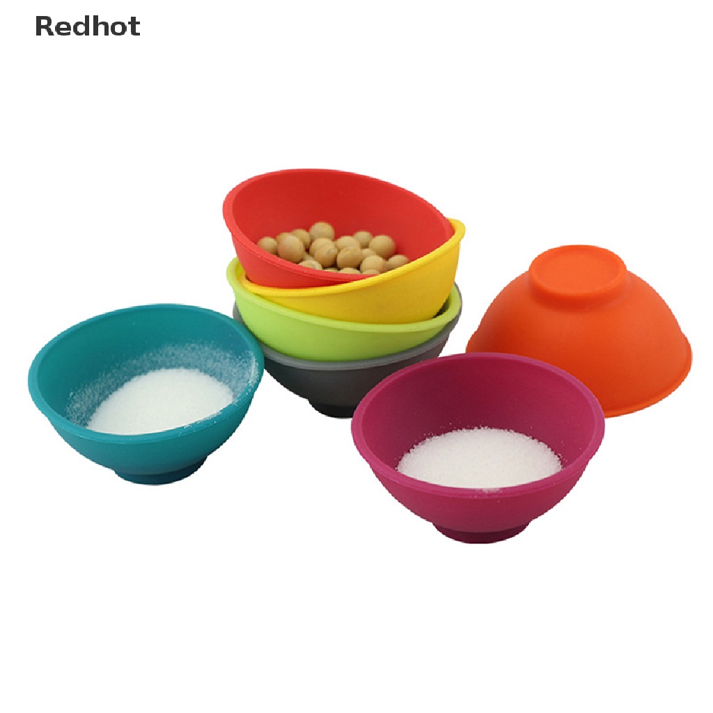 &lt; Redhot &gt; Tô Silicone Trộn Gia Vị Mini Cho Nhà Bếp Hàng Đang Giảm Giá