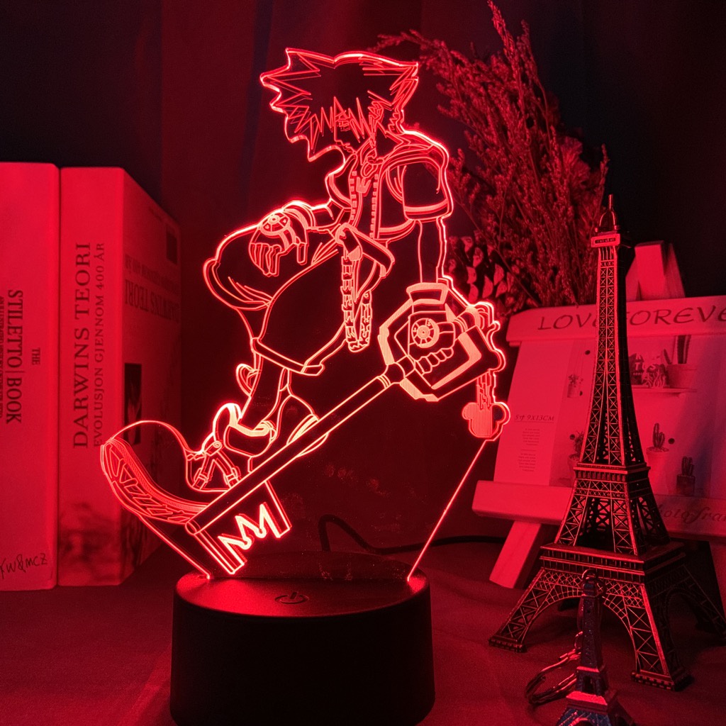 Đèn Ngủ Hình Lưỡi Dao Sora Keyblade Thay Đổi Màu Sắc Dành Cho Phòng Trẻ Em