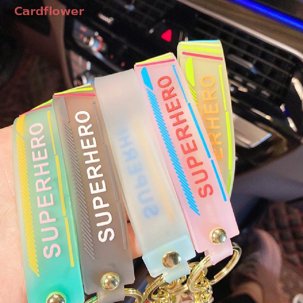 < Cardflower > Móc Khóa Resin Hình Động Vật Hoạt Hình Thời Trang Nữ Móc Khóa Xe Hơi Điện Thoại Trang Sức Quà Tặng