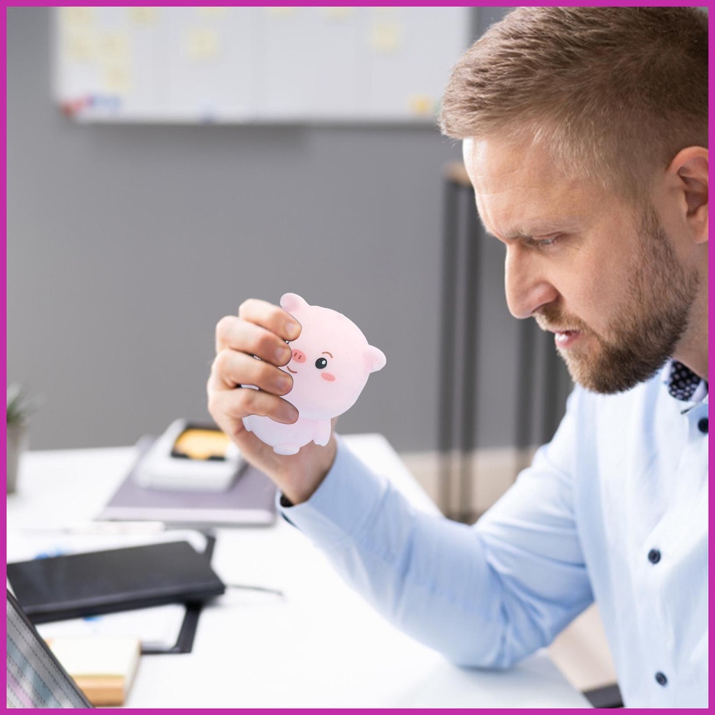 Đồ Chơi Nắn Bóp Đàn Hồi Giảm Stress Hình Chú Heo Dễ Thương