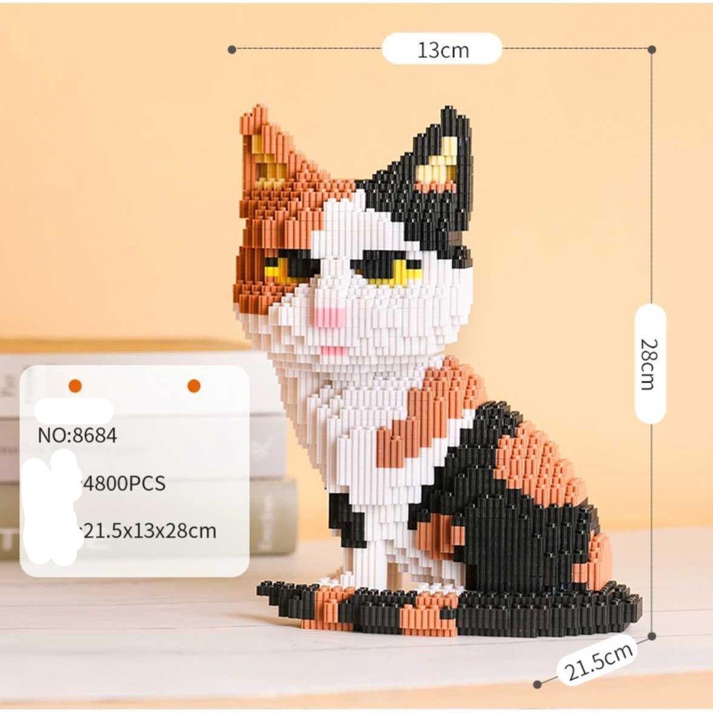 đồ chơi lắp ráp pet chó mèo dễ thương