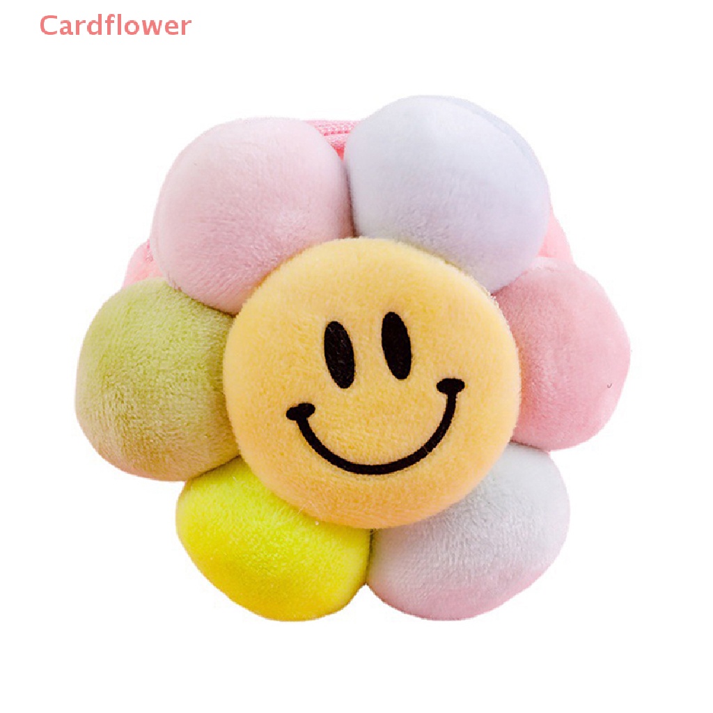 1 Túi Đựng Tiền Xu Hình Hoa Cúc / Mặt Cười Nhồi Bông Đáng Yêu Mới