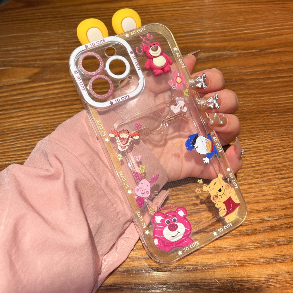 Ốp Điện Thoại Tpu Dẻo Trong Suốt Họa Tiết Hoạt Hình Đôi Mắt Thiên Thần Cho iPhone 14 13 12 11 Pro XR XS Max 7 8Plus