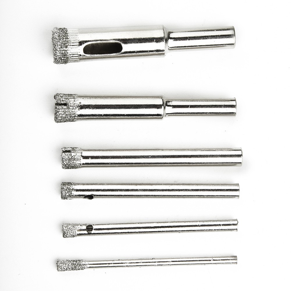 Bộ 10 Mũi Khoan Lỗ 3-50mm Cho Vật Liệu Kính Đá Gốm Sứ