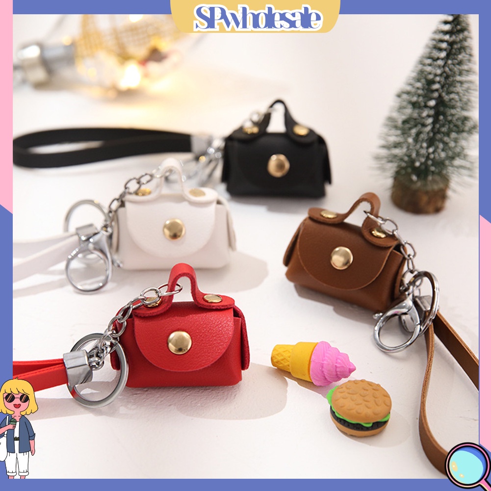 <SPwholesale> Túi Giả Da Mini Đựng Tai Nghe / Móc Khóa Đa Năng