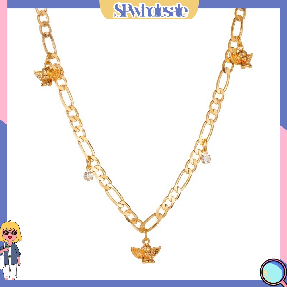 &lt;SPwholesale&gt; Vòng cổ Choker Mặt Thiên Thần Nhỏ Dễ Thương Sáng Tạo
