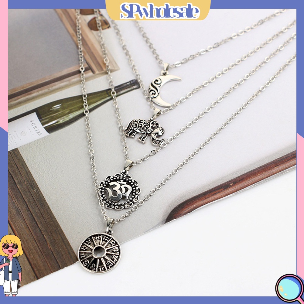 &lt;SPwholesale&gt; Vòng cổ Nhiều Tầng Phong Cách Vintage Thời Trang Dành Cho Nữ