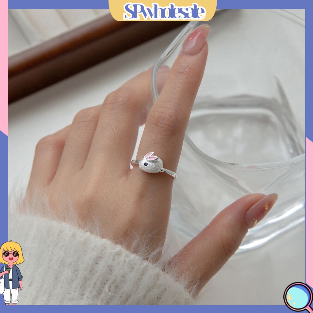 <SPwholesale> Nhẫn Hở Hình Thỏ Bunny Dễ Thương Có Thể Điều Chỉnh Kích Cỡ