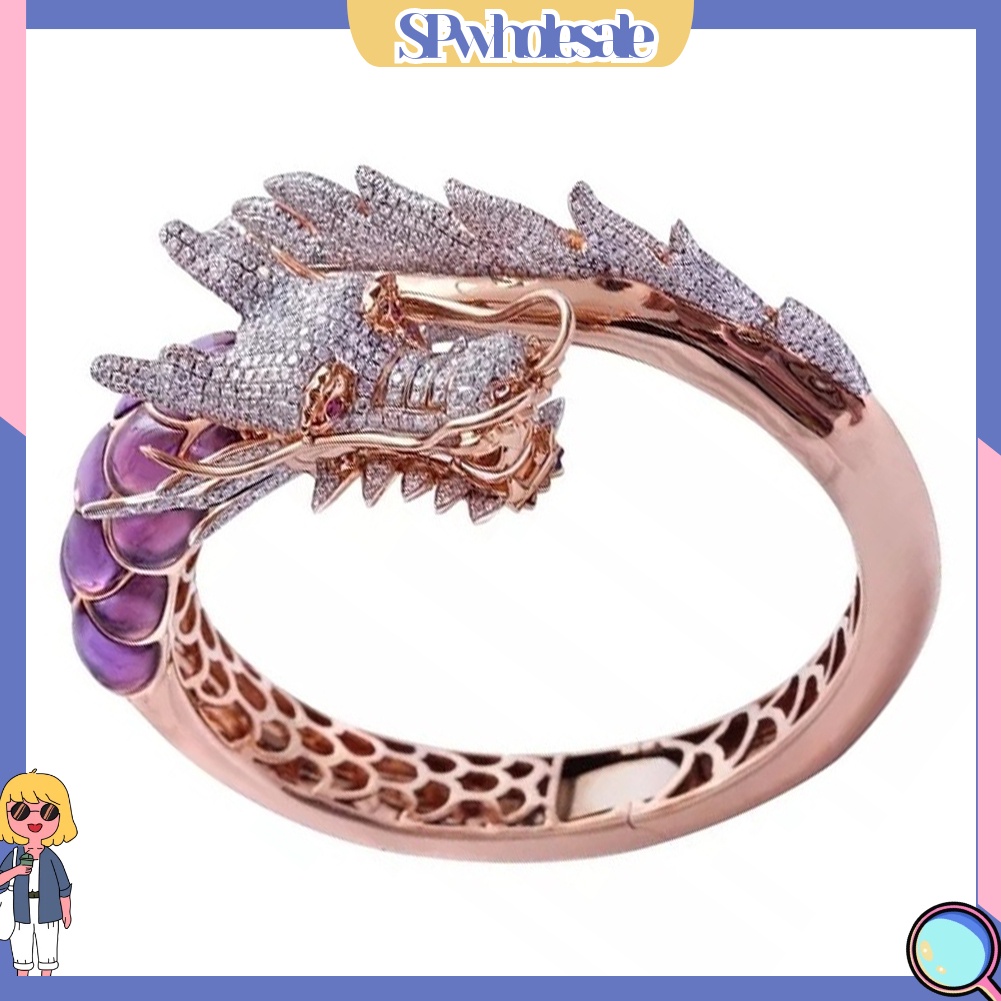 <SPwholesale> Nhẫn Hình Rồng Đính Đá Thời Trang Cho Nữ