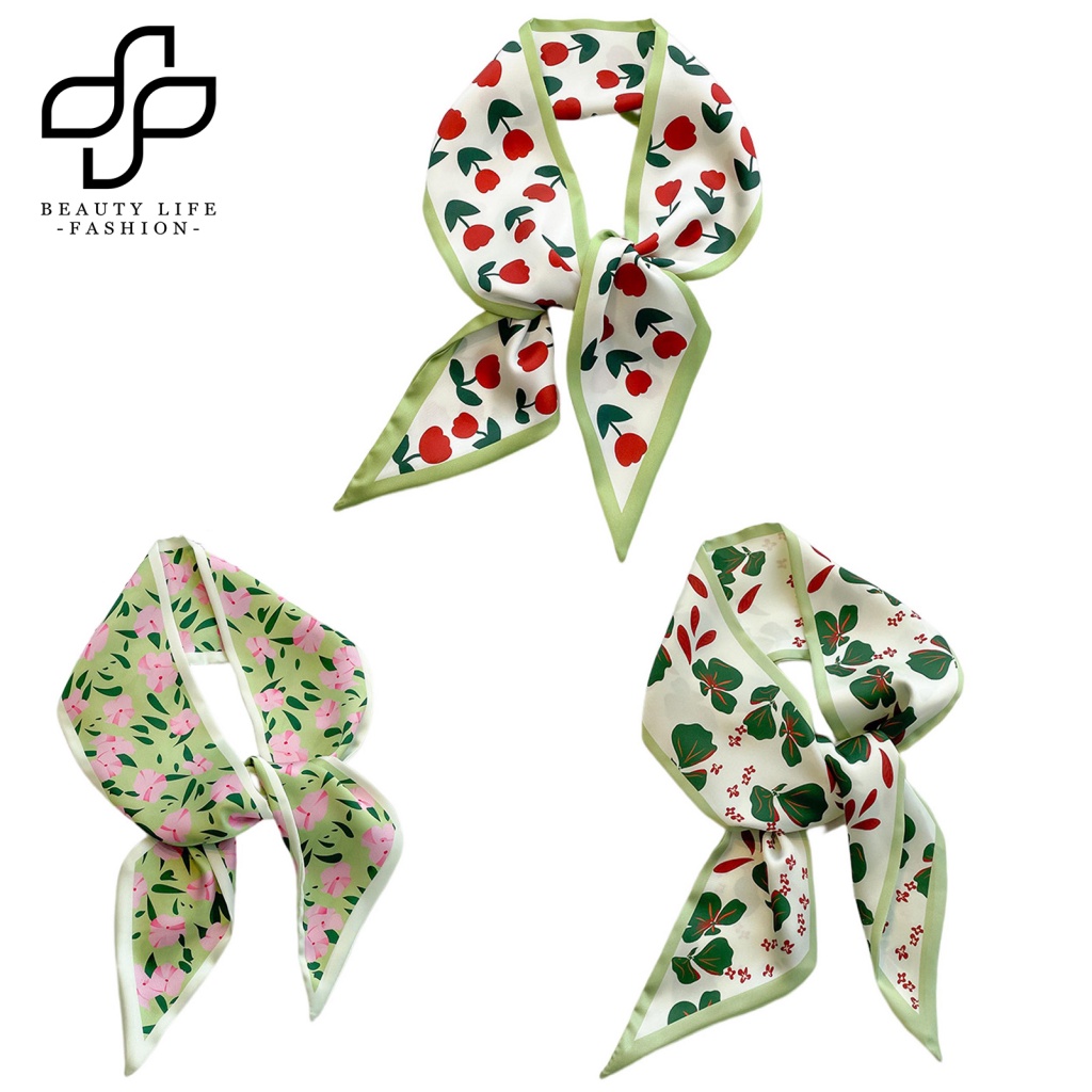 Khăn Choàng Cổ Kiêm Túi Xách In Hoa Thân Thiện Với Da Có Thể Giặt Sạch Cho Nữ