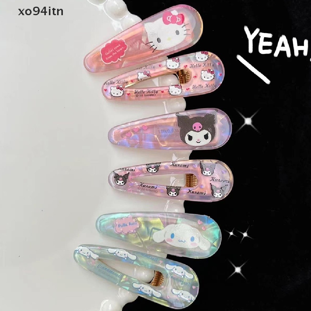 SANRIO Kẹp Tóc Trang Trí Hình Nhân Vật Hoạt Hình Melody Kuromi Baby Dễ Thương Cho Bé Gái