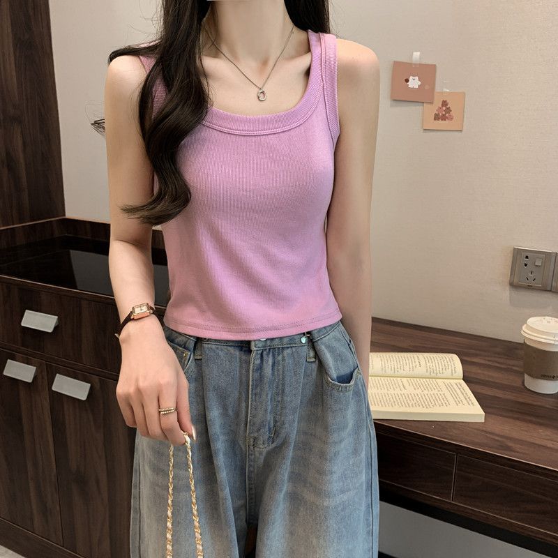 COZOK Áo Sát Nách Màu Trơn Quyến Rũ Hợp Thời Trang