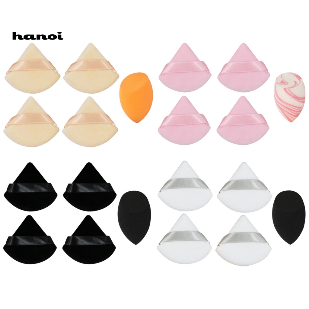 1 Bộ Mút Trang Điểm Đa Năng Hình Tam Giác Tiện Dụng