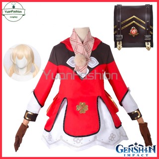[Hàng có sẵn] Bộ đồ Genshin Impact cos Klee cos suit Ba lô Bộ đồ Loli dễ thương Bộ đồ cosplay dành cho nữ Phục hồi hoàn hảo