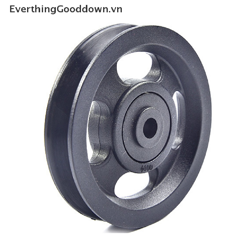 1 Bánh Xe Ròng Rọc 100mm Chất Liệu Abs Màu Đen Chống Mòn Dùng Để Tập Gym