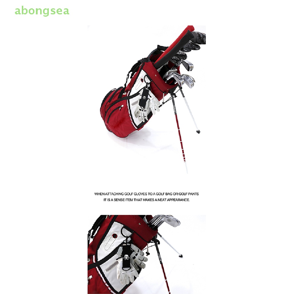 Abongsea Khăn Lau Gậy Đánh Golf Bằng Polyester Hai Mặt Kèm Móc Treo Tiện Dụng