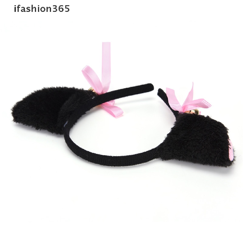 Băng Đô Cài Tóc Hình Tai Mèo Bằng Lông Thời Trang 2017 Dành Cho Bạn Nữ ifashion365