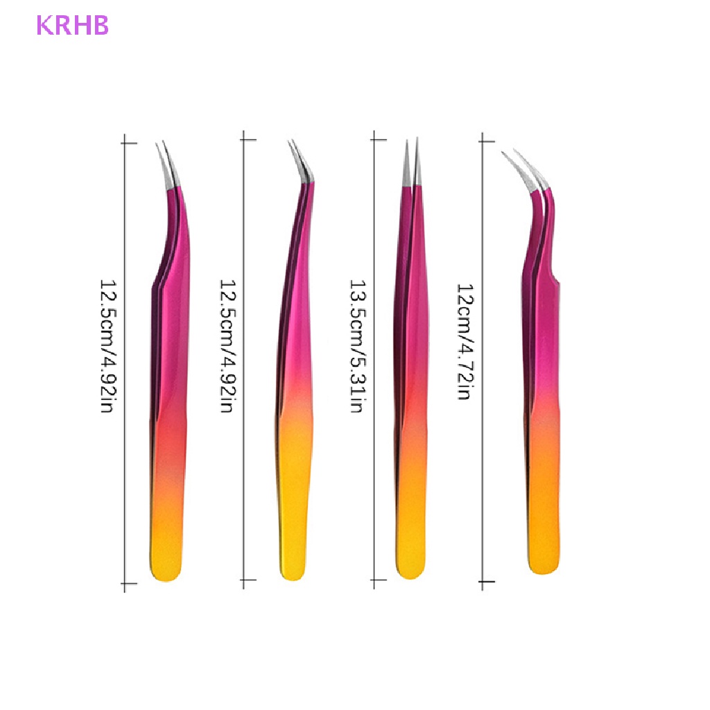 1 Nhíp Gắn Mi Giả Thẳng Và Cong Bằng Thép Không Gỉ Mới