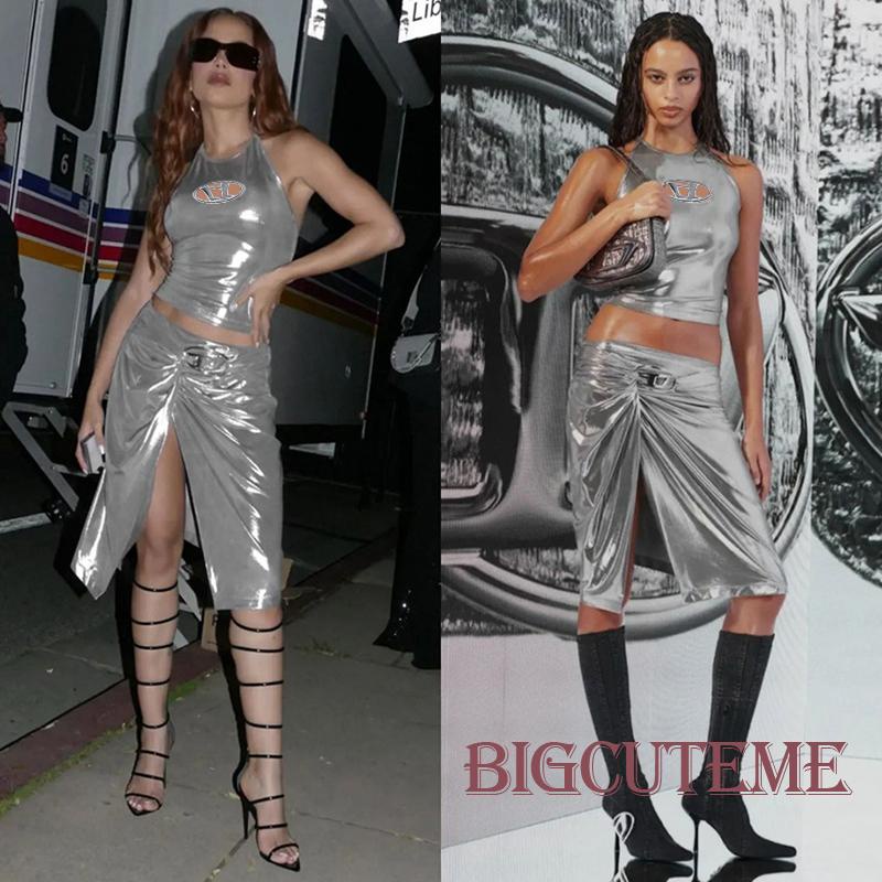 Áo Croptop Sát Nách Màu Sắc Trơn Phong Cách Đường Phố Thời Trang Cho Nữ