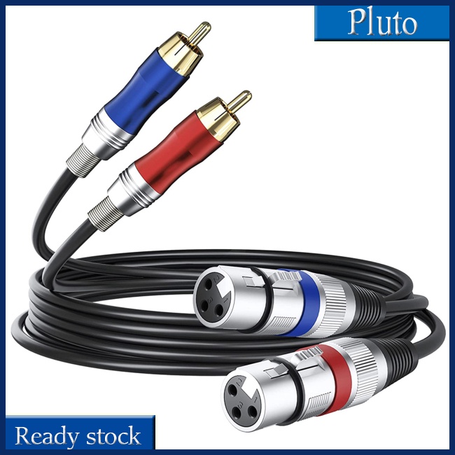 Mới Dây Cáp Âm Thanh Xlr Kép 3-pin Sang Dual Rca