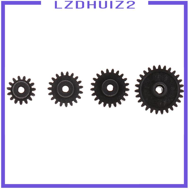 Bộ 4 Bánh Răng Động Cơ Bánh Răng Màu Đen 15T 19T 21T 27T Cho Xe Điều Khiển Từ Xa WLtoys