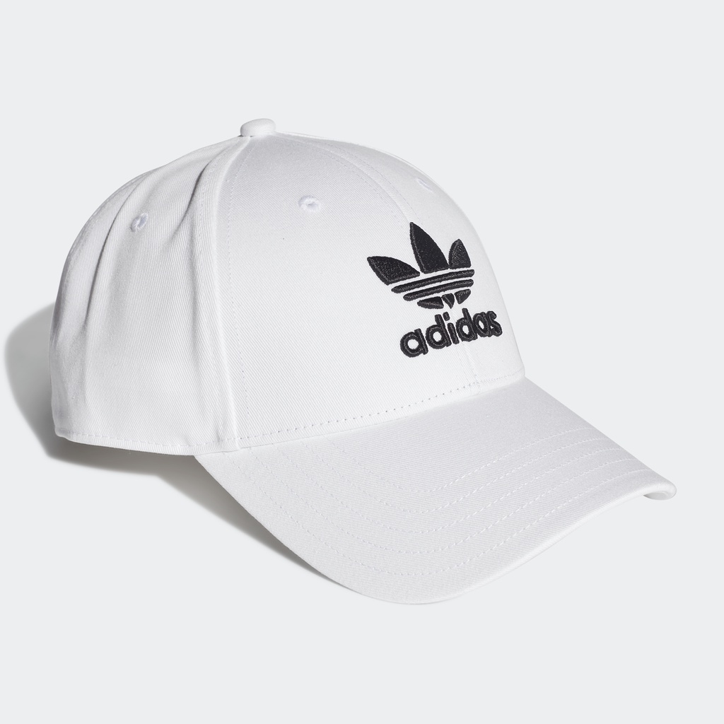 Adidas Phong cách sống Mũ Bóng Chày Ba Lá Unisex trắng FJ2544