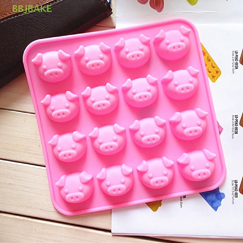 Khuôn Silicone Làm Đá / Sô Cô La / Kẹo Hình Chú Heo Đáng Yêu