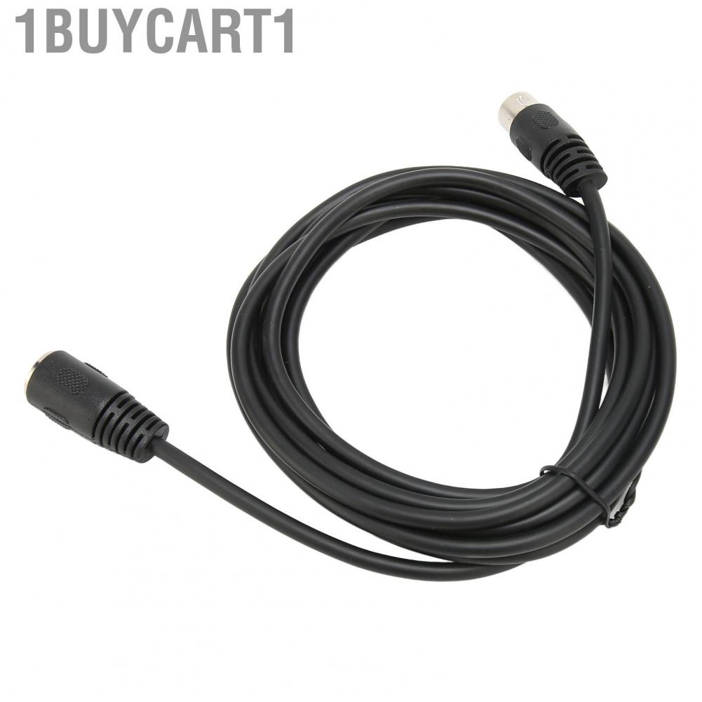 1buycart1 6 Pin DIN Male To Female Cable  9.8ft Flexible Extension Sound Data Signal Connection Plug and Play PVC for Digital Devices