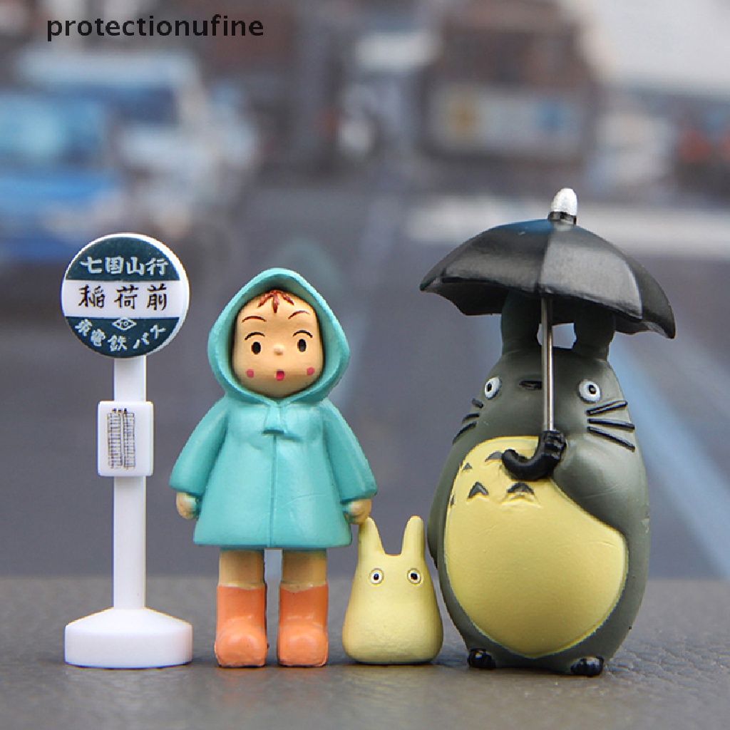 Set 4 Mô Hình Đồ Chơi Nhân Vật Hoạt Hình Totoro 3-5cm