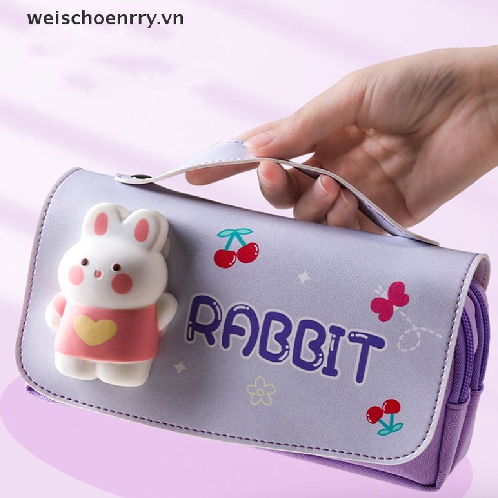 Túi Đựng Bút Họa Tiết Hoạt Hình 3D Dễ Thương Cho Học Sinh