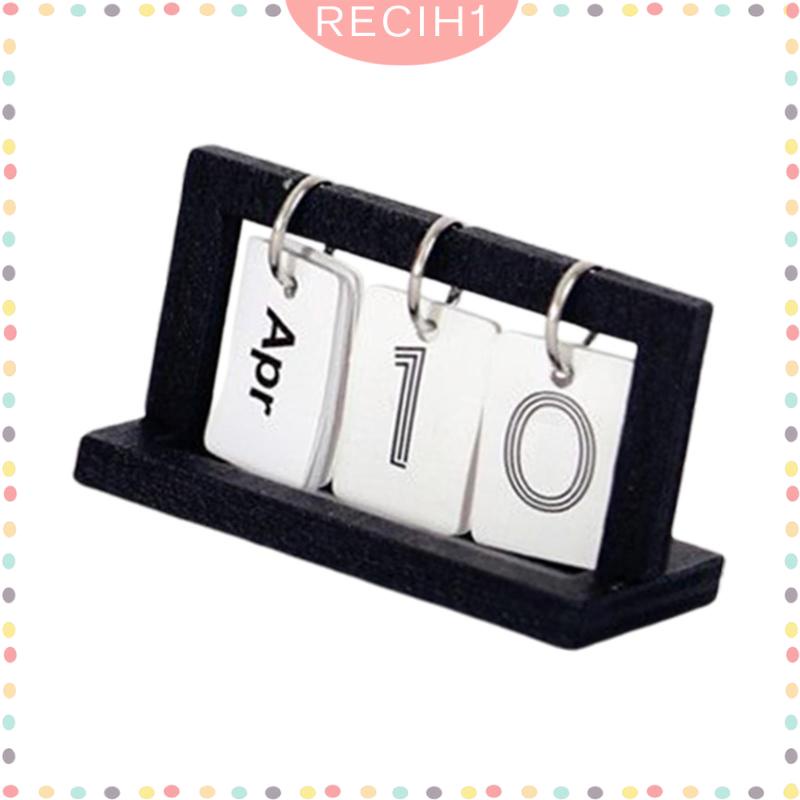 [Recih] Lịch Lật Mini 1 / 12 Làm Phụ Kiện Chụp Ảnh DIY Cho Nhà Búp Bê