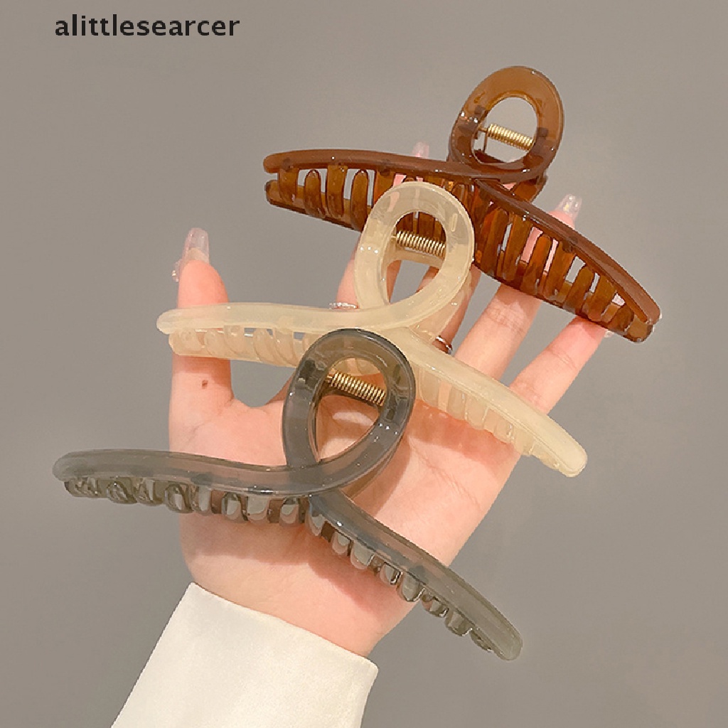 Kẹp Tóc Càng Cua Trong Suốt Cỡ Lớn Thời Trang Cho Nữ