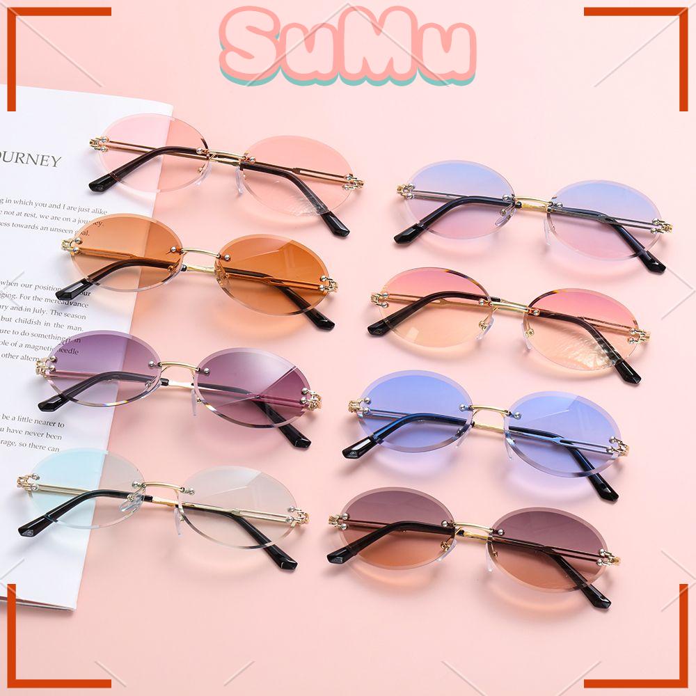 Kính Mát Hình Bầu Dục Không Gọng