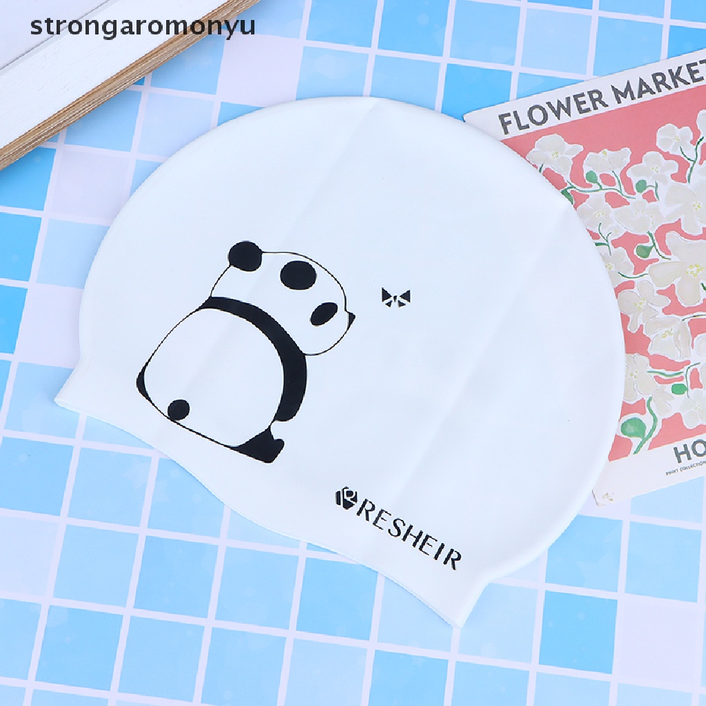 1 Mũ Bơi Silicon Chống Thấm Nước Co Giãn Dễ Thương Cho Bé